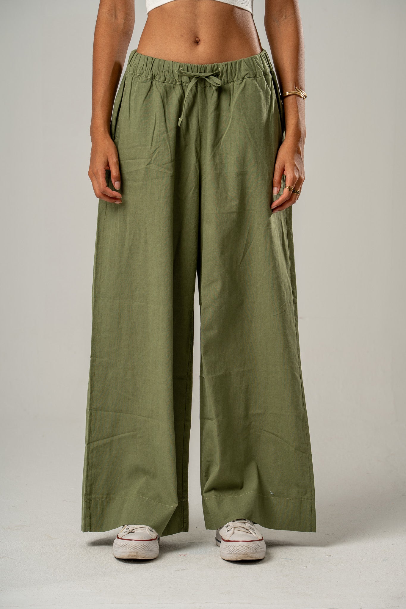 Wide Leg Linen Pants